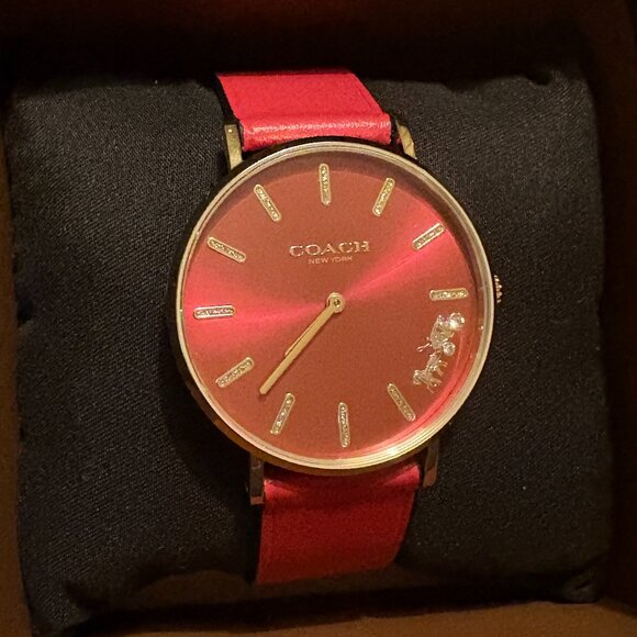 Coach Perry Red Dial Red Leather Strap Watch for Women - 14503852 - Picture 16 of 16